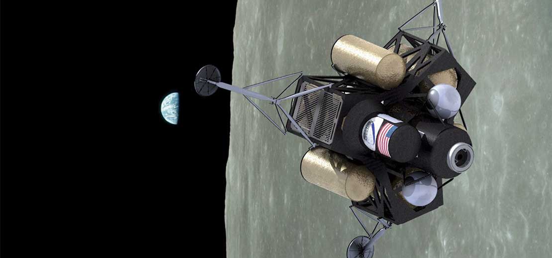 Lunar lander simulation